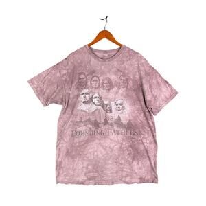 The Mountain Founding Fathers Mount Rushmore Native American Shirt Tie‎ Dye 2XL